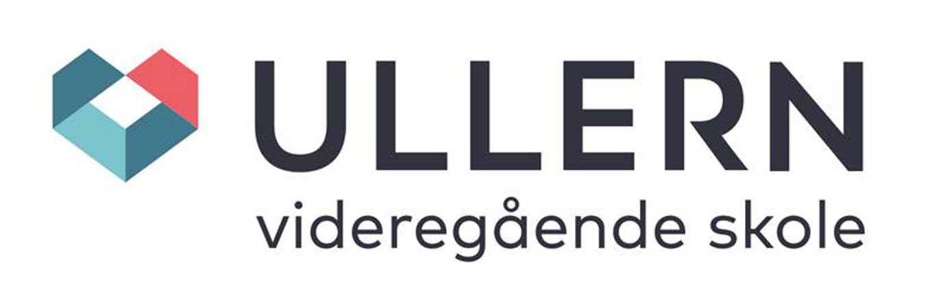 Ullern vgs logo. Logoen er formet om et hjerte (Ullernhjertet)