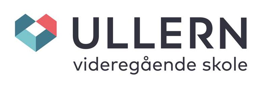 Ullern vgs logo. Logoen er formet om et hjerte (Ullernhjertet)