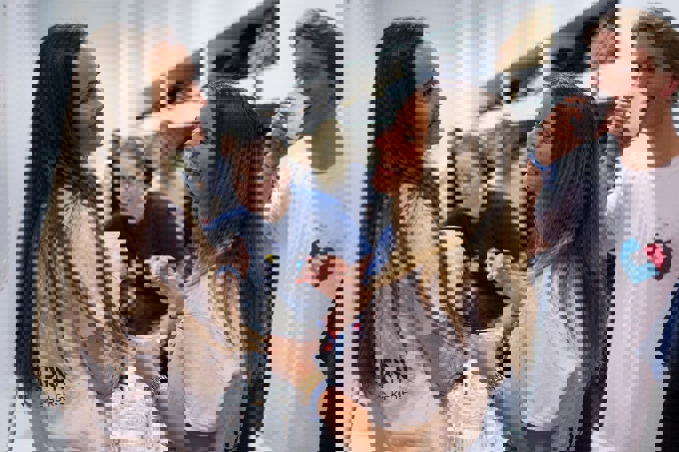 Faddere på åpen dag: To jenter, en gutt og en rådgiver