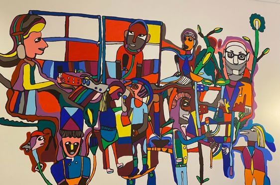 Kunstverk av Herman Mbamba, Ullern vgs 2015