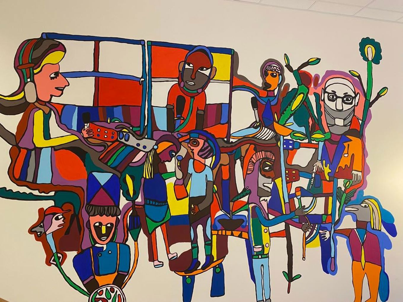 Kunstverk av Herman Mbamba, Ullern vgs 2015